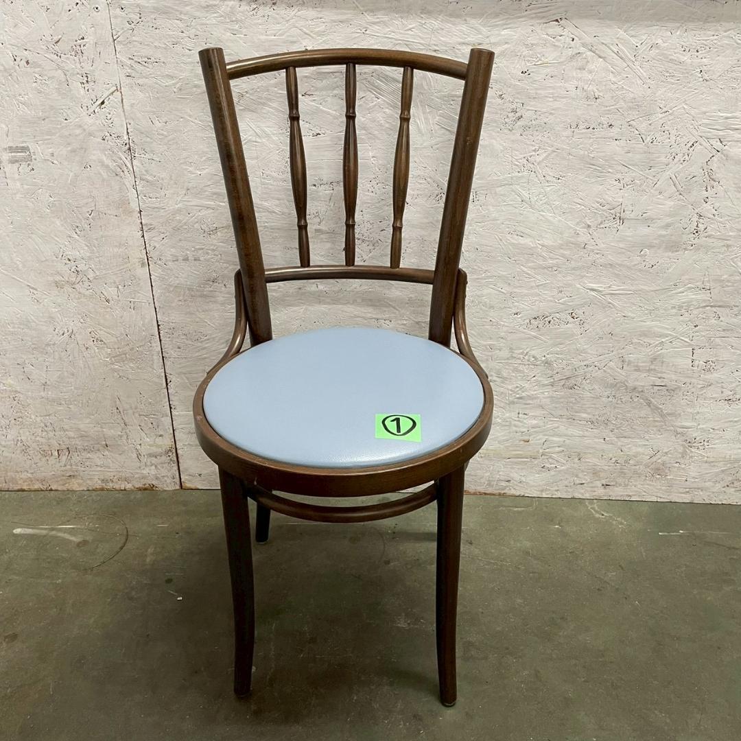 TON トン ベントウッドチェア チェコ製 曲木椅子 ブルー ① A1640