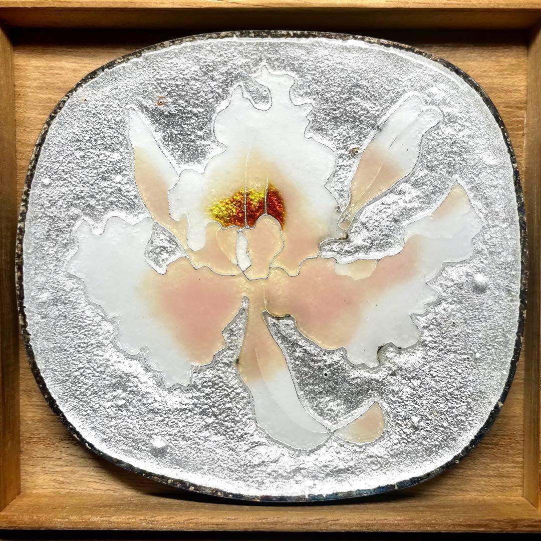 七宝焼 銀面七宝 飾皿 堀厚良 桐箱入り - メルカリ