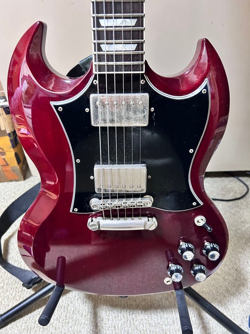 CoolZ SGタイプ エレキギター チェリー