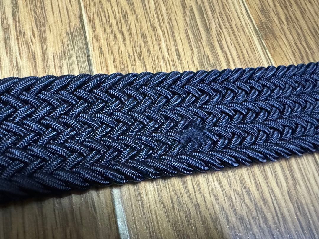 ZERO HALLIBURTONゼロハリバートン ネイビー 編み込みベルト - メルカリ