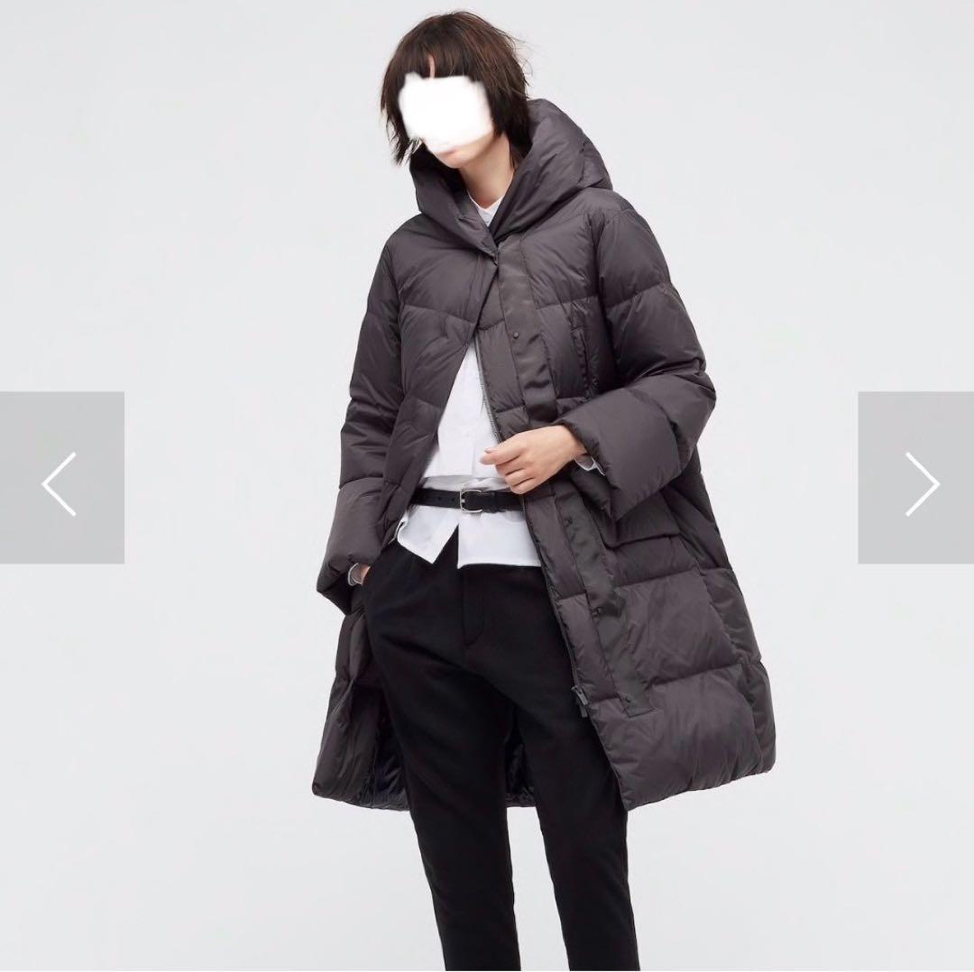美品✨ユニクロ ＋J ジルサンダー ロング ダウン コート ダークグレイ