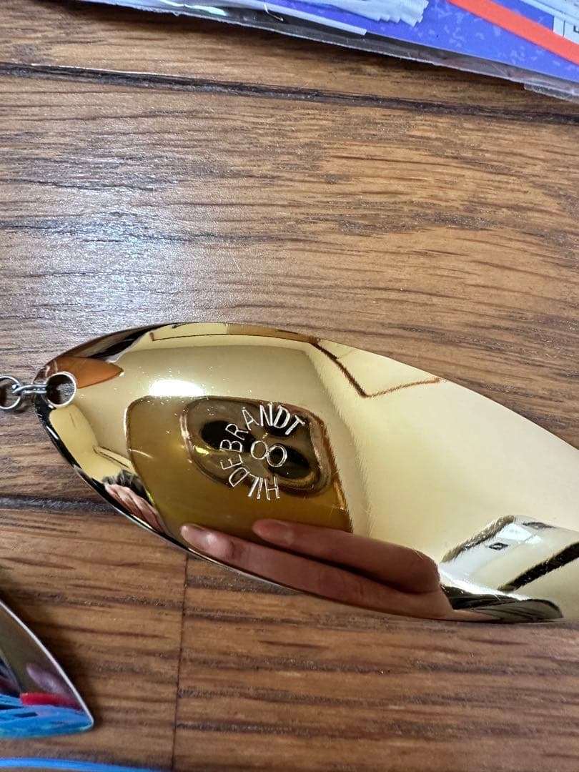 未使用品ヒルデブランド8番ブレード5枚付き、エンジェルスピナーベイト