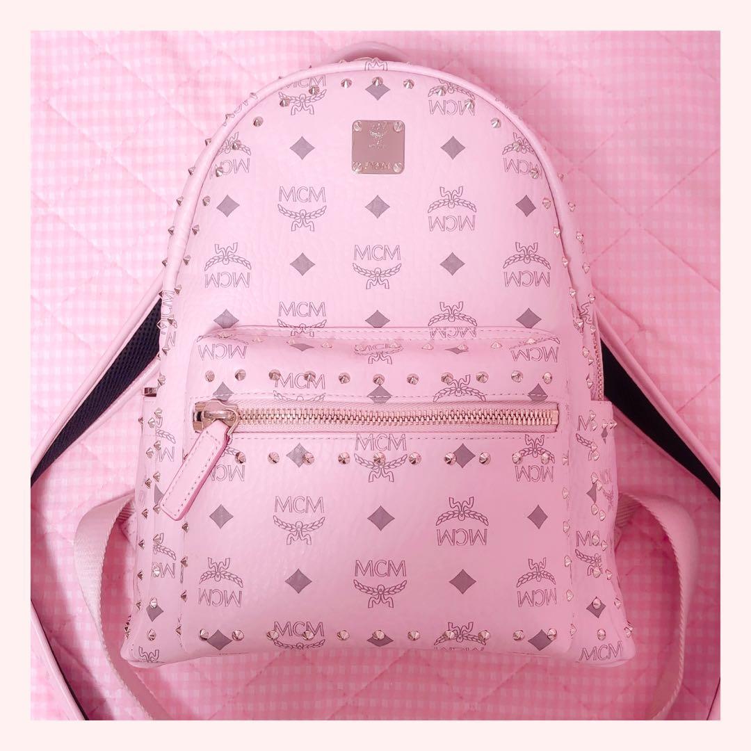 ♡ MCM リュック パウダーピンク スタッズ ヴィセトス バックパック