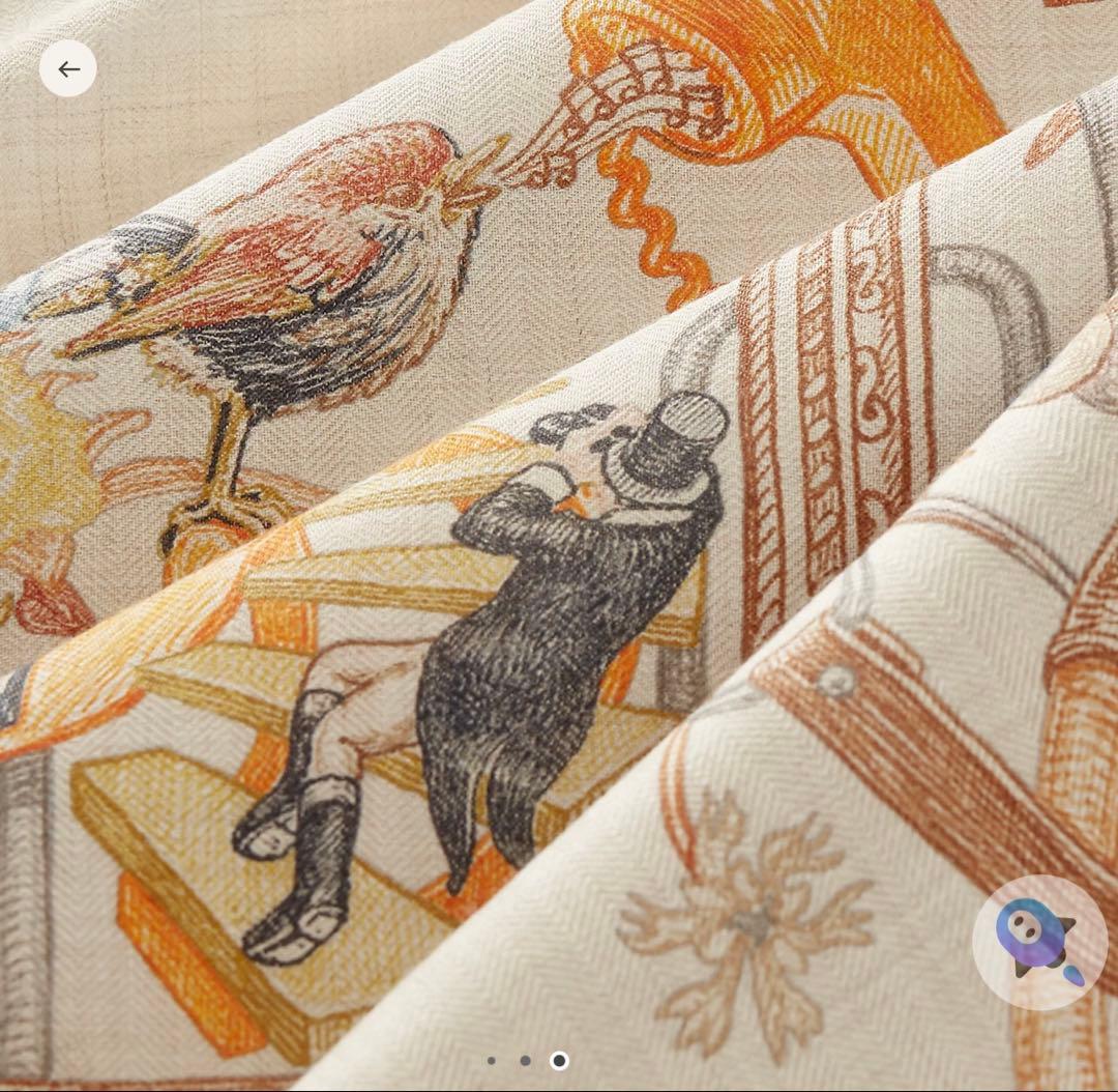 エルメス カレジェアン《エルメスの世界》新品未使用ナチュラル／オレンジ／ブラウン