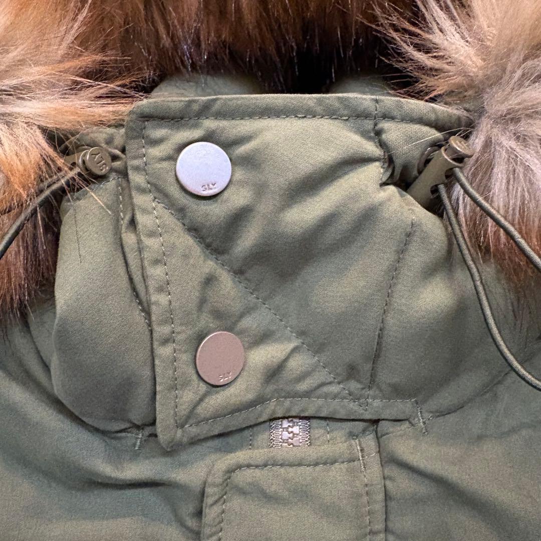 SLY ファー付き ダブルジップ N-2B ミリタリージャケット - メルカリ