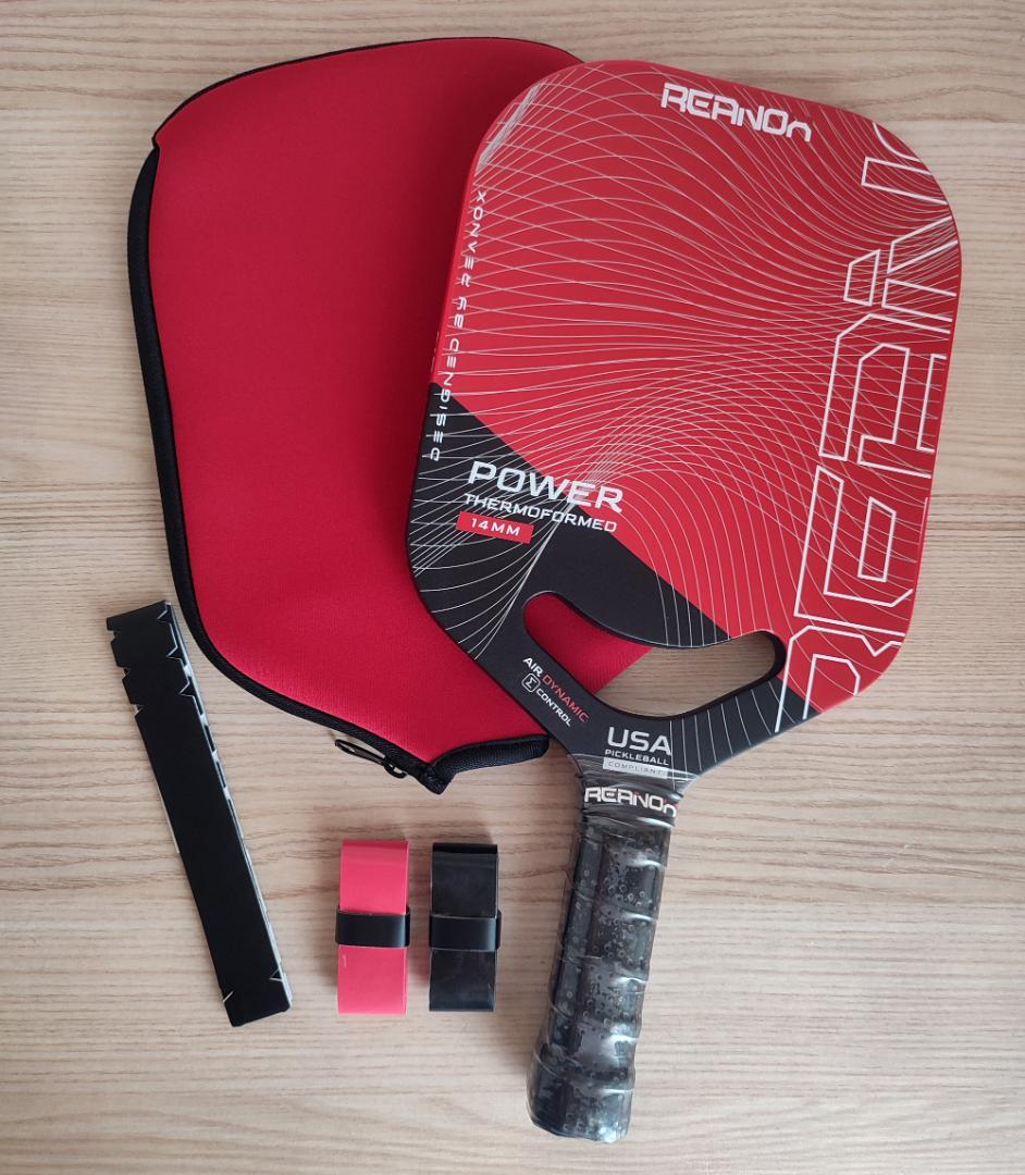 ピックルボール パドル REANOX カーボンファイバー エッジレス 14mm
