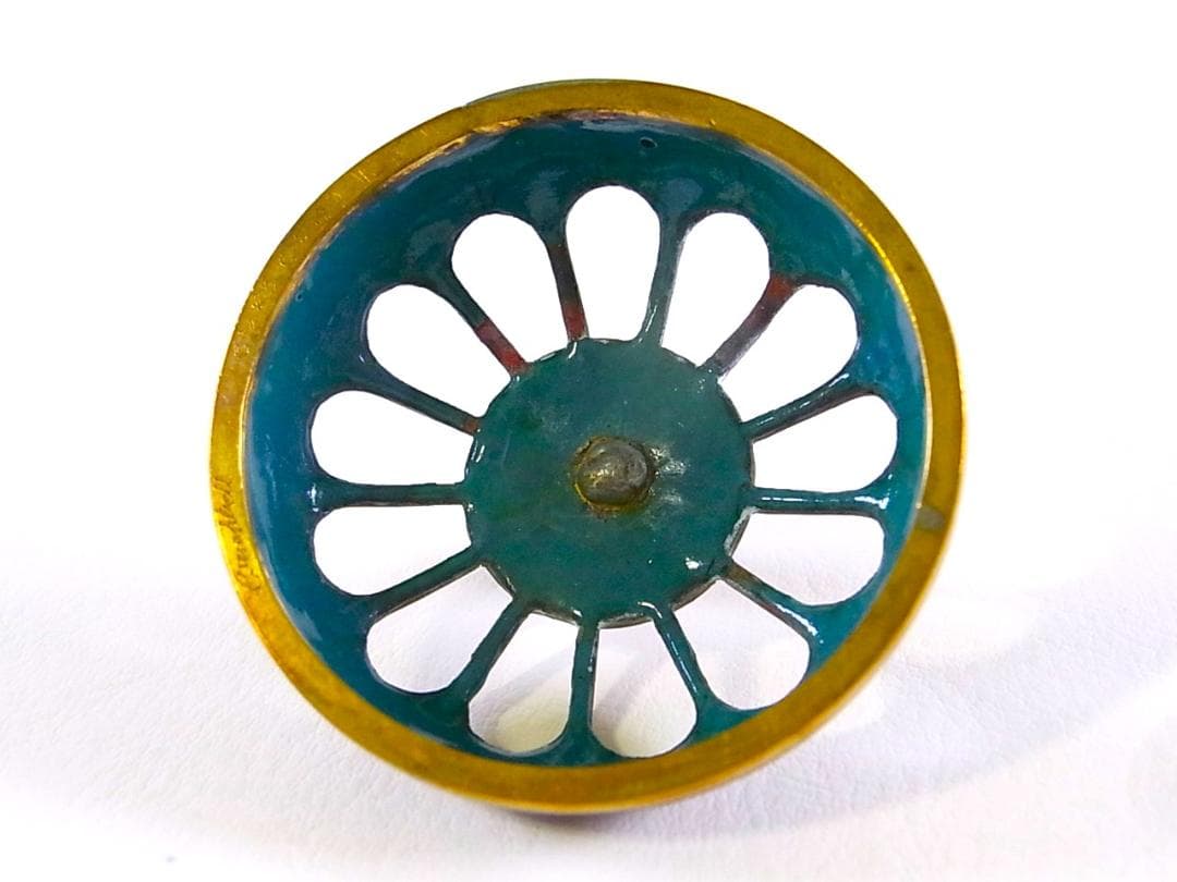 E543 】 煌びやかな超名品 明治期尾張七宝上手作 黄銅線七宝鳳凰蝶文