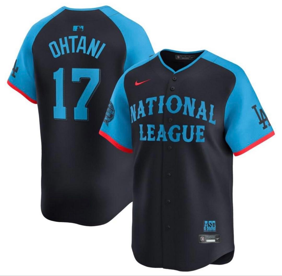 【新品】大谷翔平NIKEユニフォーム 2024年 オールスター 初ホームラン！L NIKE（ナイキ） 【MS】大谷翔平 2024年 MLB オールスター ユニフォーム