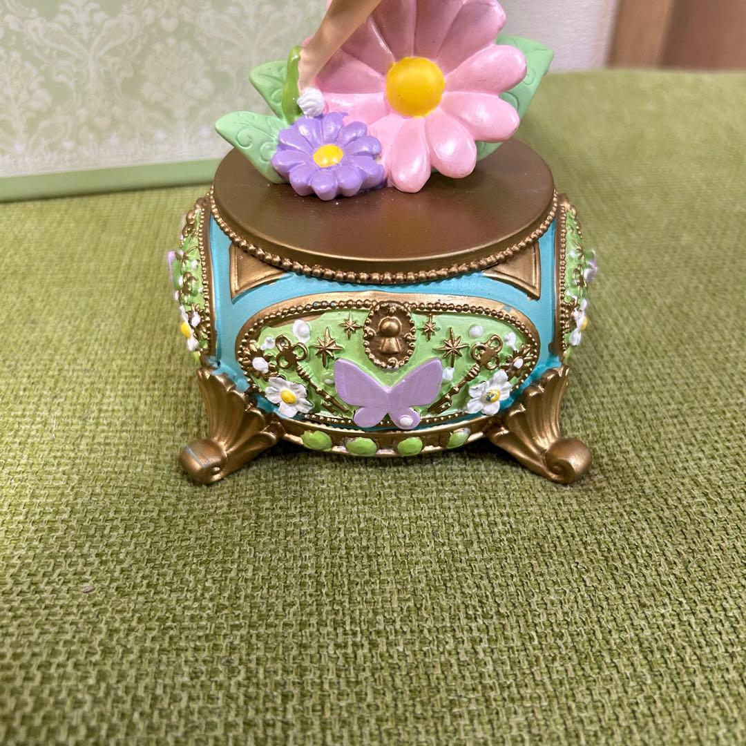 ティンカーベル オルゴール 花と蝶　ディズニーストア
