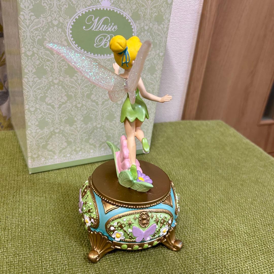 ティンカーベル オルゴール 花と蝶　ディズニーストア
