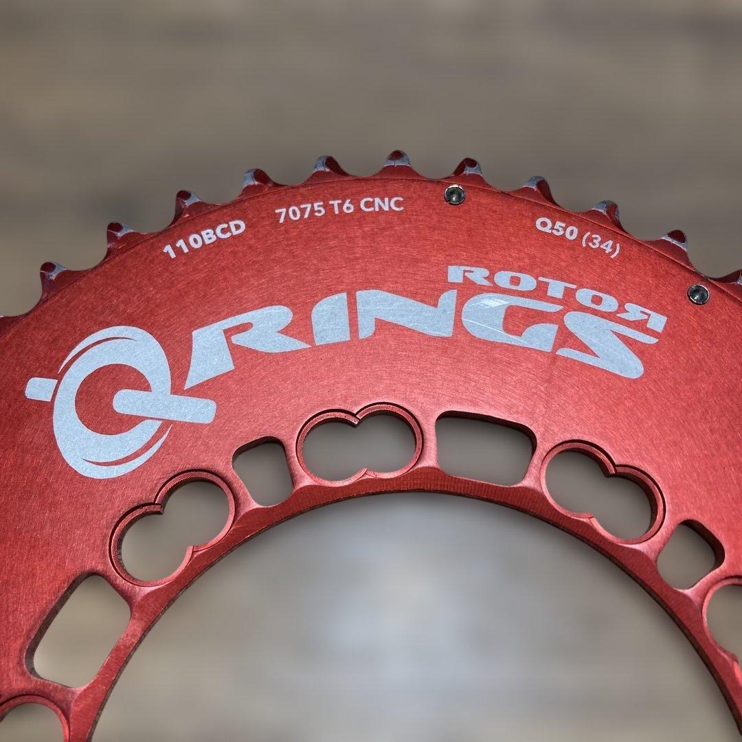 ROTOR Q-RINGS 34T 50T 2枚組110BCD チェーンリング - メルカリ