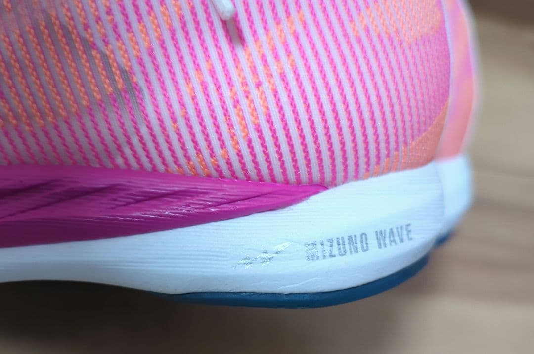 【美品】Mizunoウェーブデュエル3 ランニングシューズ ピンク 23.5cm