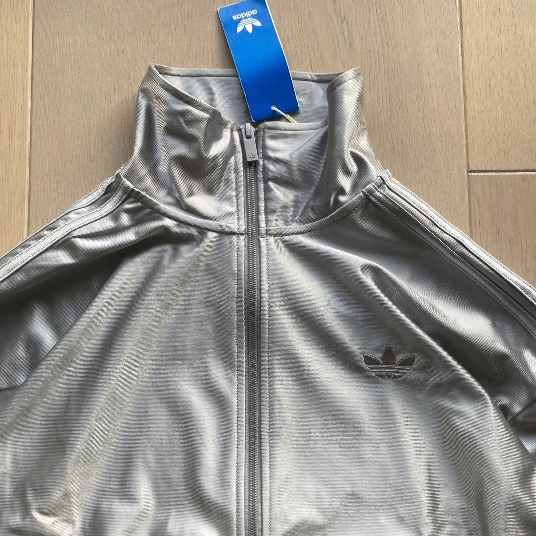 美品 adidas オーバーサイズ トラックジャケット シルバーグレー