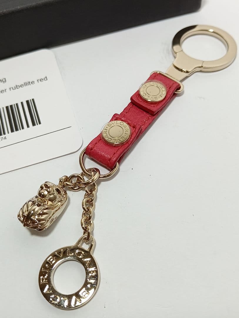 ブルガリ　キーリング　30274 Iconic b.i.keyring　ライオン