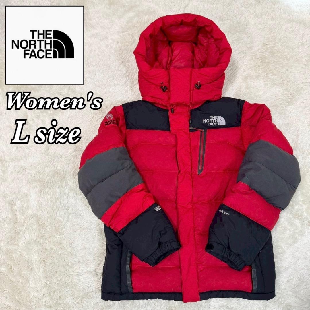 ノースフェイス ダウンジャケット サミットシリーズ レッド レディース