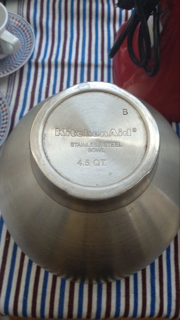 KitchenAid キッチンエイド 4.5L スタンドミキサー 赤 中古