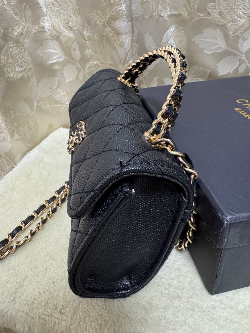 CHANEL キルティング ブラックレザー ショルダーバッグ るる様専用