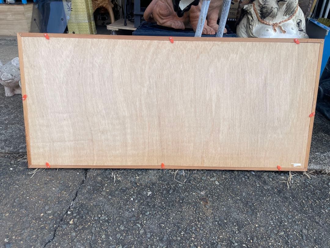 昭和レトロ 美術刀剣 日本刀 模造刀 レプリカ 絵画 額装 武具 鍔 美術工芸