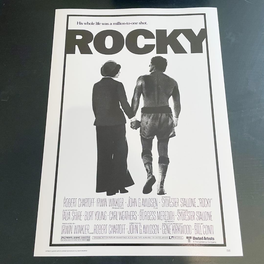 US版ポスター『ロッキー』（Rocky）☆シルヴェスター・スタローン