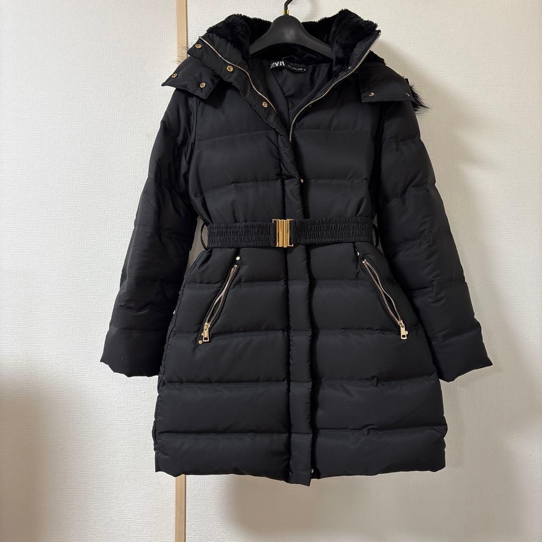 ☆まろ様専用☆ ZARA ダウンコート ベルト付き - メルカリ