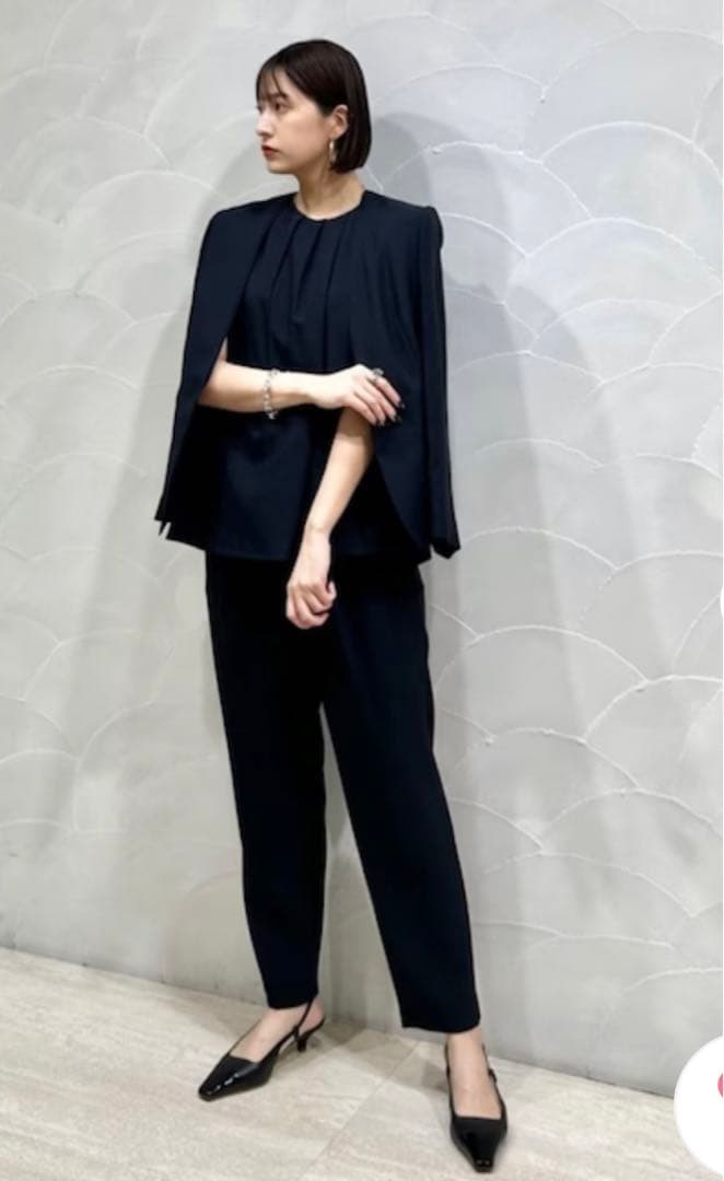 《美品》ファビオルスコーニ　37 ブラック　パンプス　バックストラップ　24cm