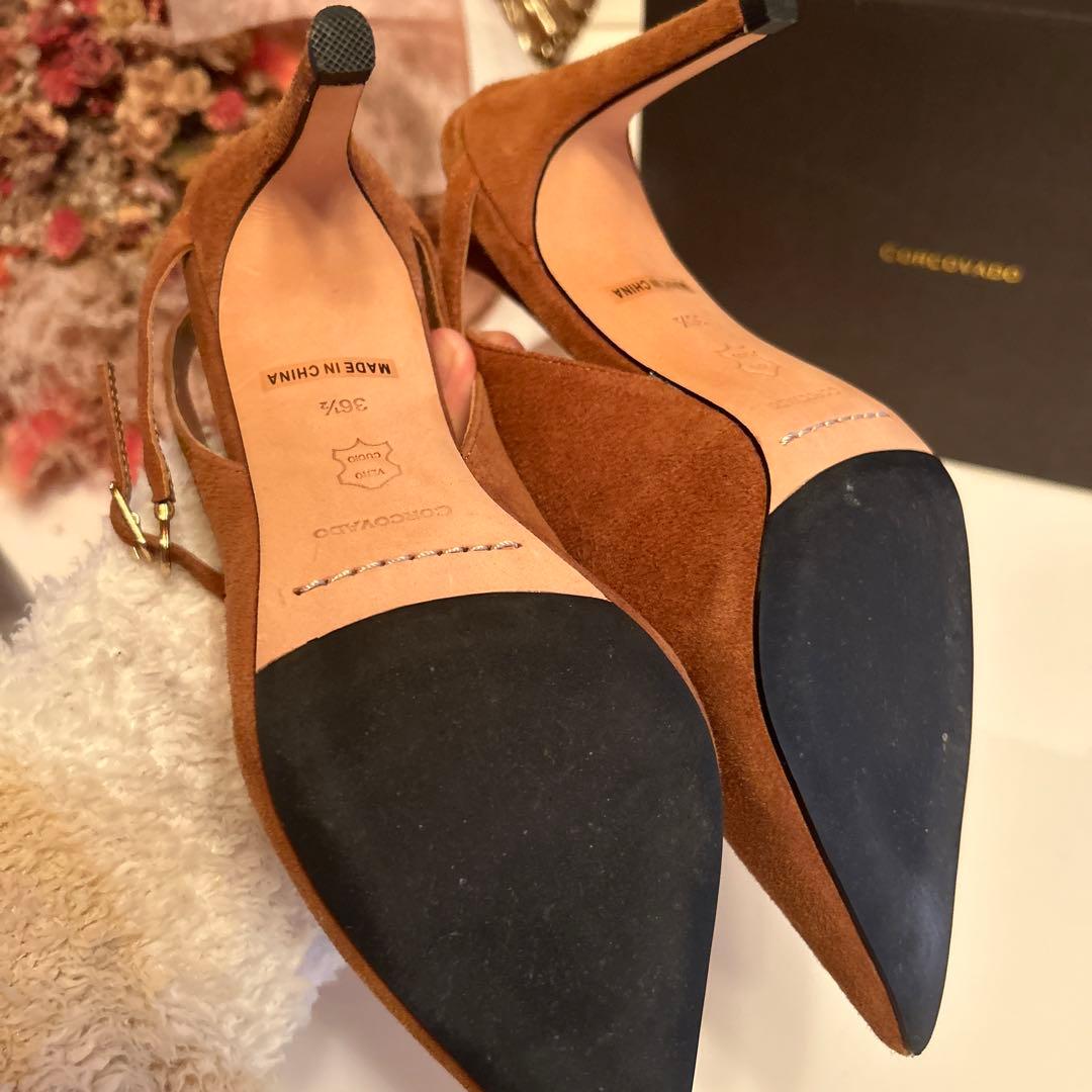 Corcovado パンプス キャメル