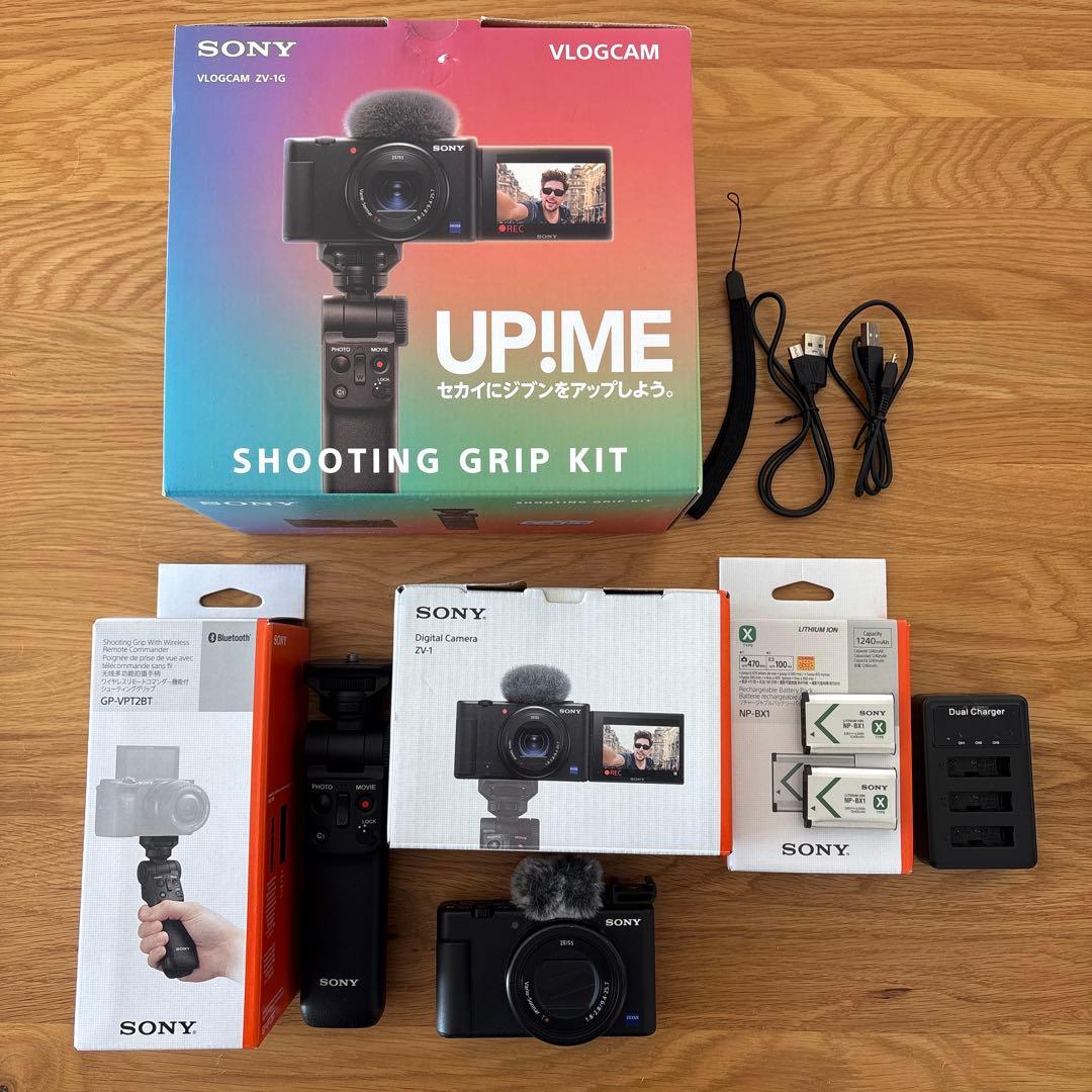SONY VLOGCAM ZV-1 シューティンググリップキット ZV-1G SONY （ソニー）ZV-1G Vlog用カメラ VLOGCAM シューティンググリップ