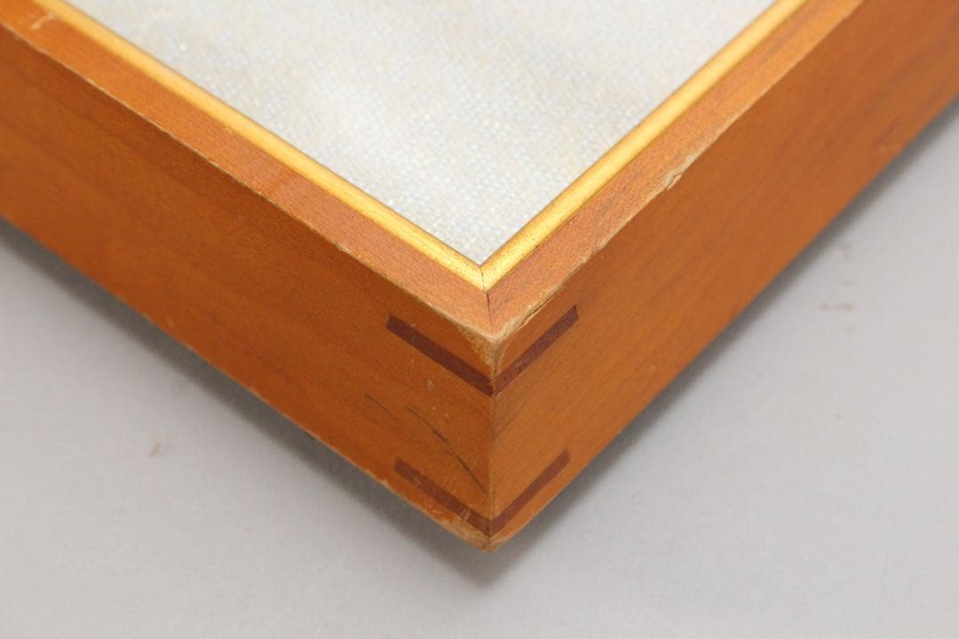 No5540 額装　米重忠夫　「八が岳山麗」　日本画　10号　紙本　送料無料