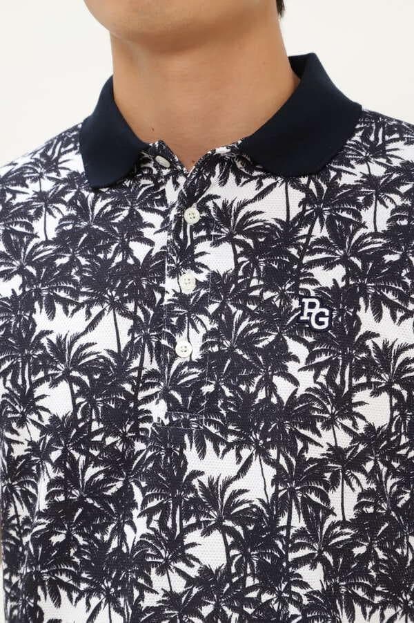 新品 パーリーゲイツ アイランドツリー柄 半袖ポロシャツ サイズ4