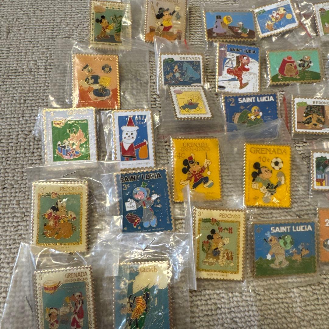 ディズニービンテージ　切手シリーズ　ピンズ　28個セット