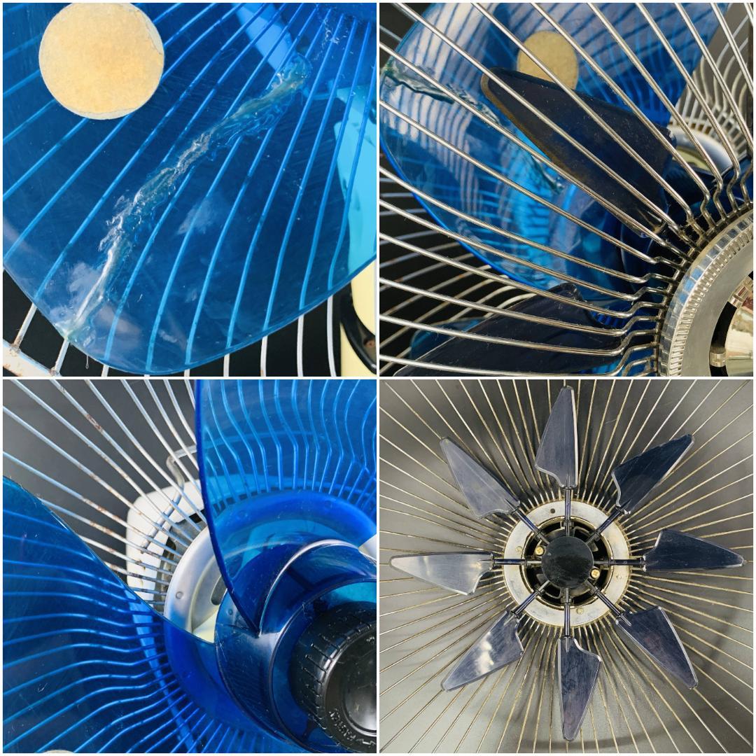 昭和レトロ 当時物 日立 ダブル羽根扇風機 さわ風 H-30FK 形【完動品