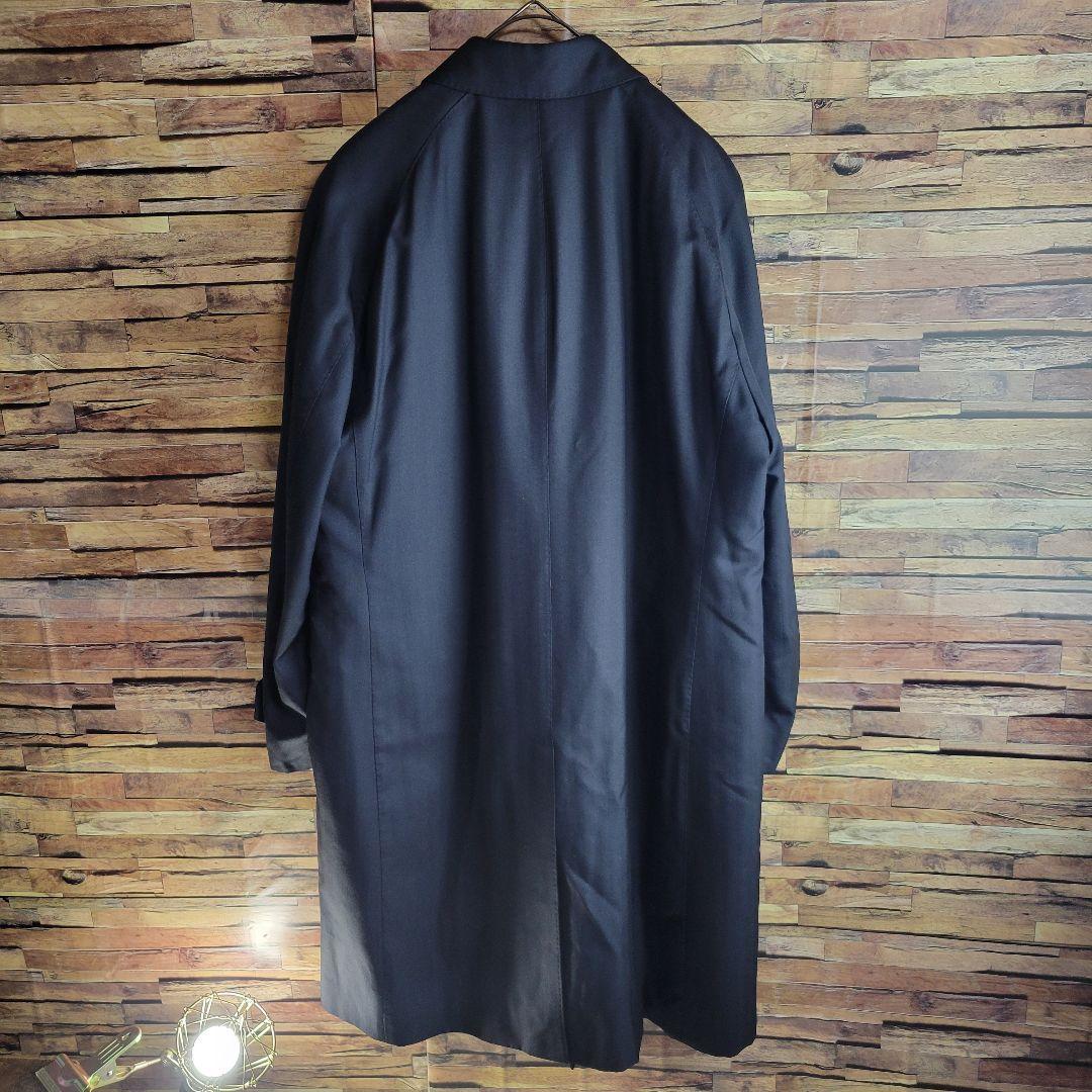 極美品】ダーバンD'URBAN シルクライナーストライプ バルマカーンコート