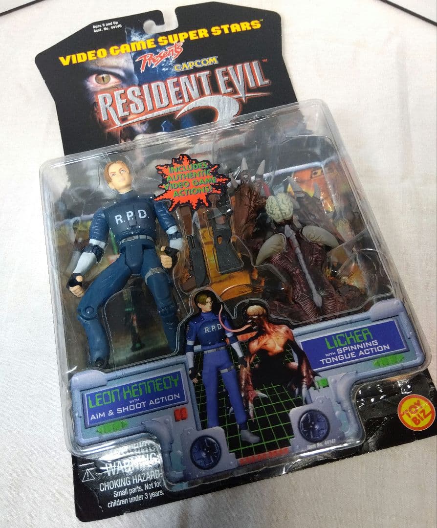 1512　未開封　トイビズ　TOYBIZ　バイオハザード2　レオン＆リッカー