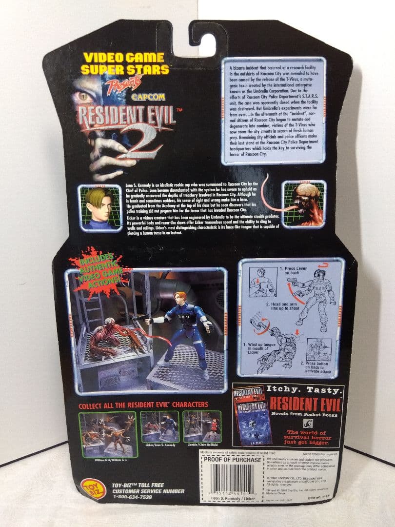 1512　未開封　トイビズ　TOYBIZ　バイオハザード2　レオン＆リッカー