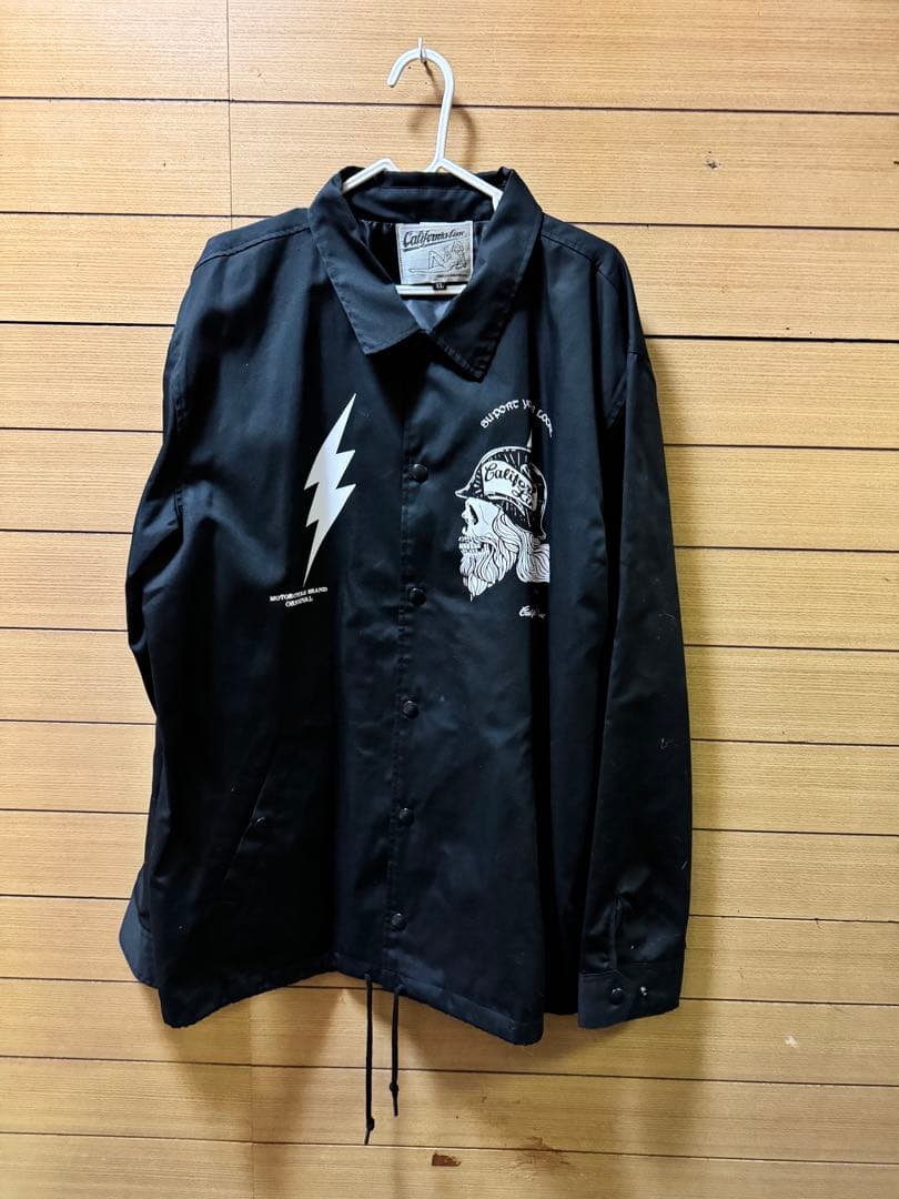 美品】カリフォルニアライン ヘルメットスカル コーチジャケット