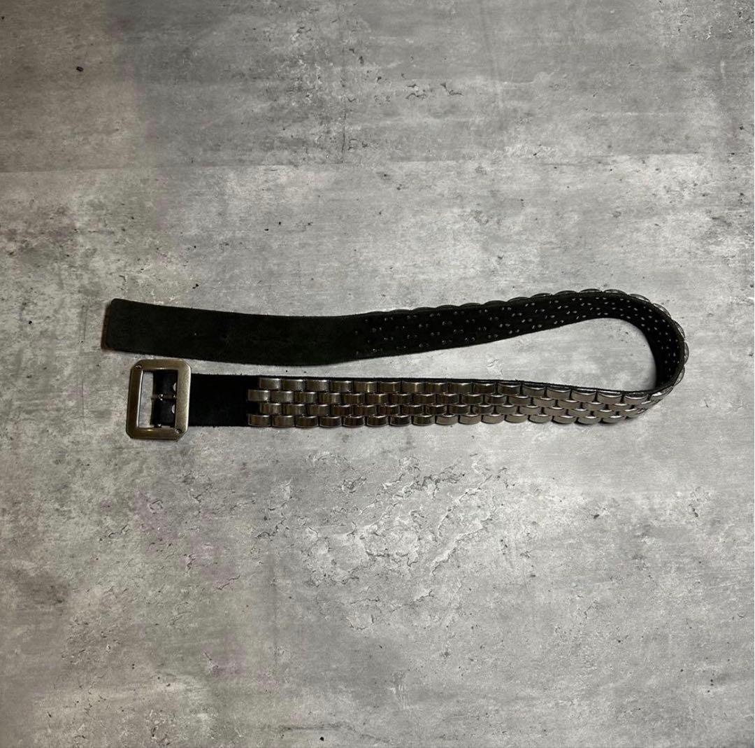 激レアアンダーカバー シルバー4連スタッズベルト rats - メルカリ