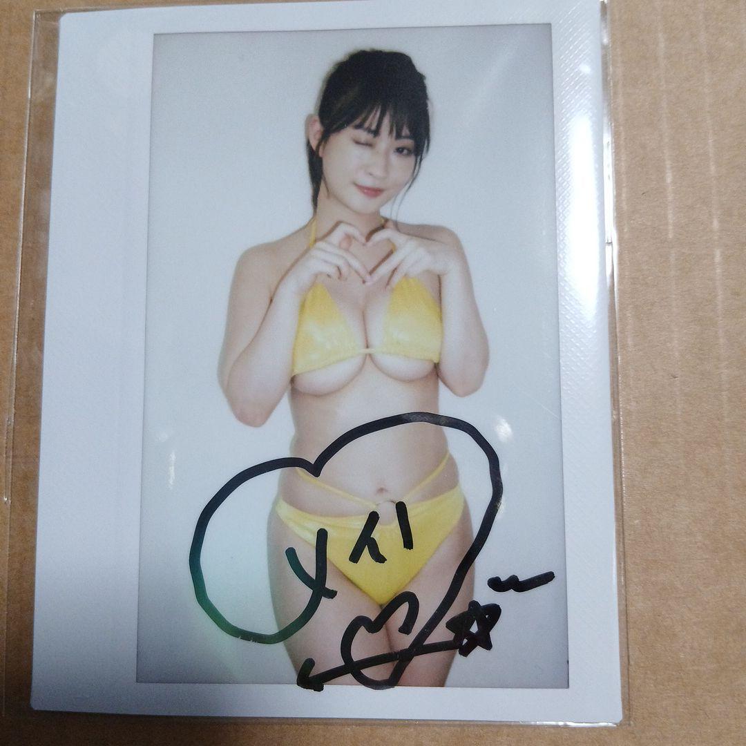 メイリ　チェキ　サイン入りビキニポラロイド写真