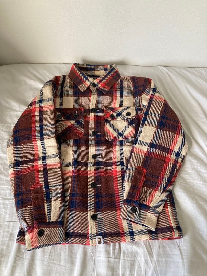 初期 Bathing Ape ラブジェネチェックCPOジャケット エイプbape - メルカリ