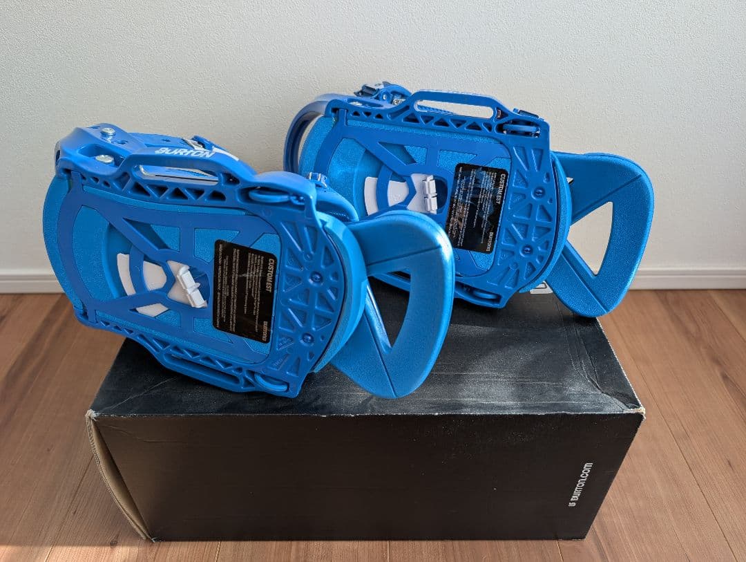 未使用品〙BURTON CUSTOM ビンディング ブルー US/Msize