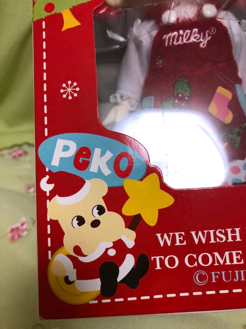 新品未開封未使用！ペコちゃん 1951年クリスマスフィギュア当時物レア
