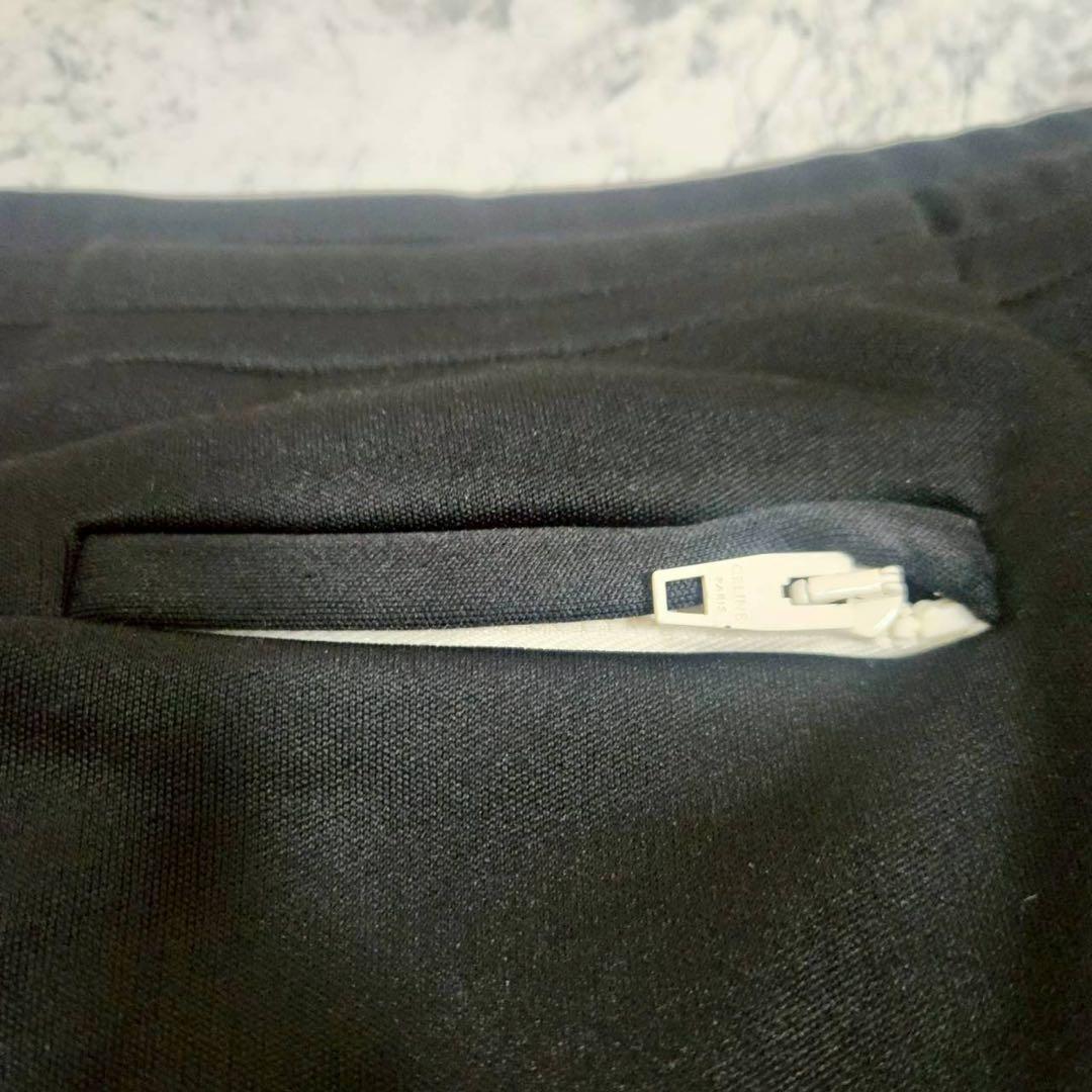 セリーヌ】ジャージパンツ黒2L LL XLフレアトラックCLEINEブラック