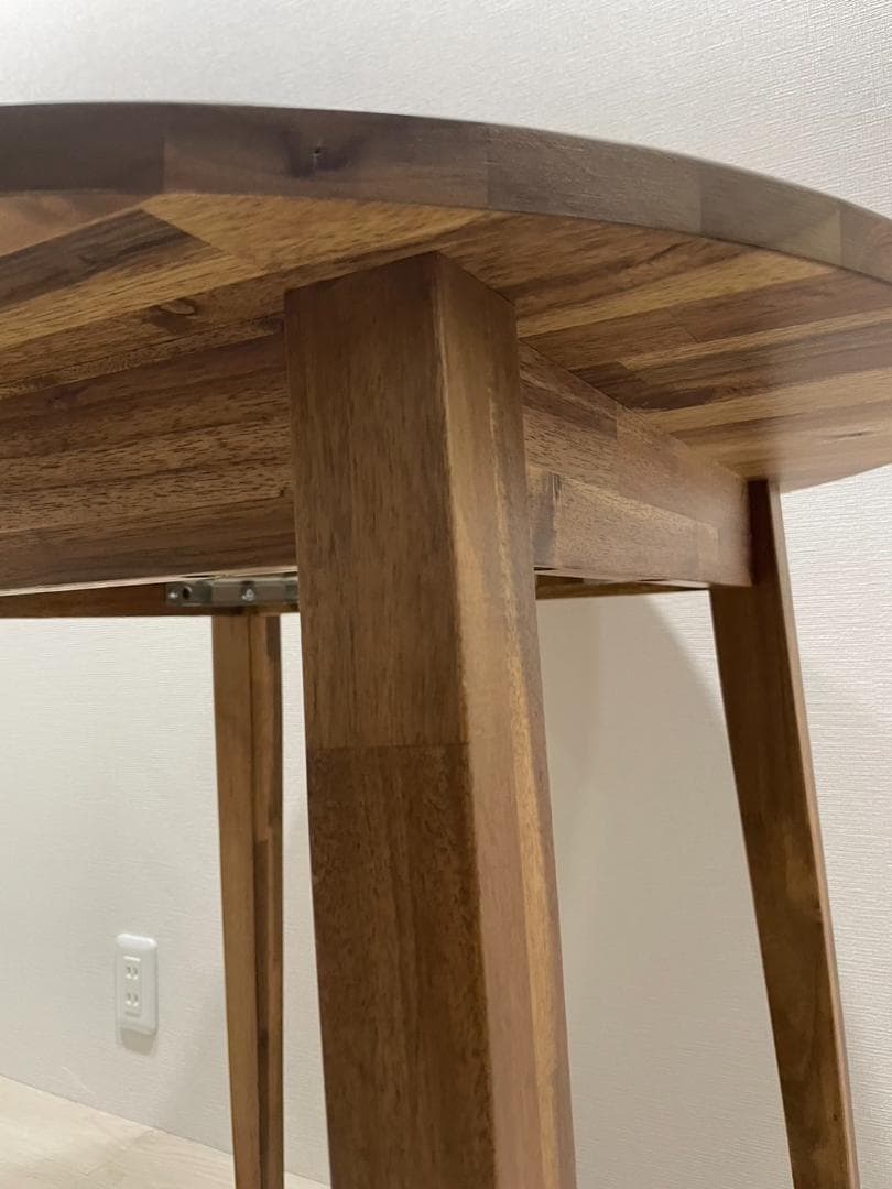 IKEA ナッカンネース 丸テーブル アカシア - メルカリ