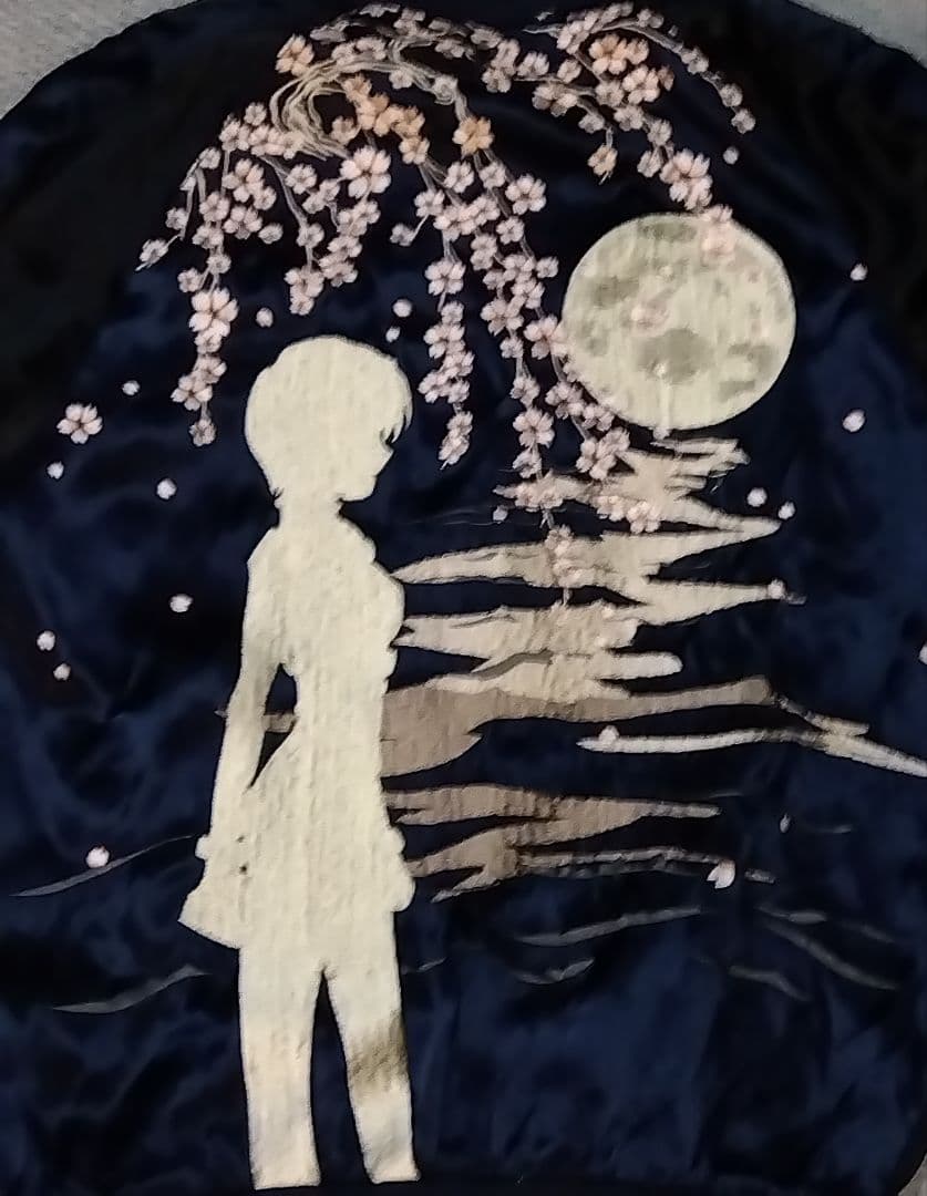 エヴァ×錦×雅結 コラボ 初号機VS飛龍 綾波桜刺繍スカジャン sizeS