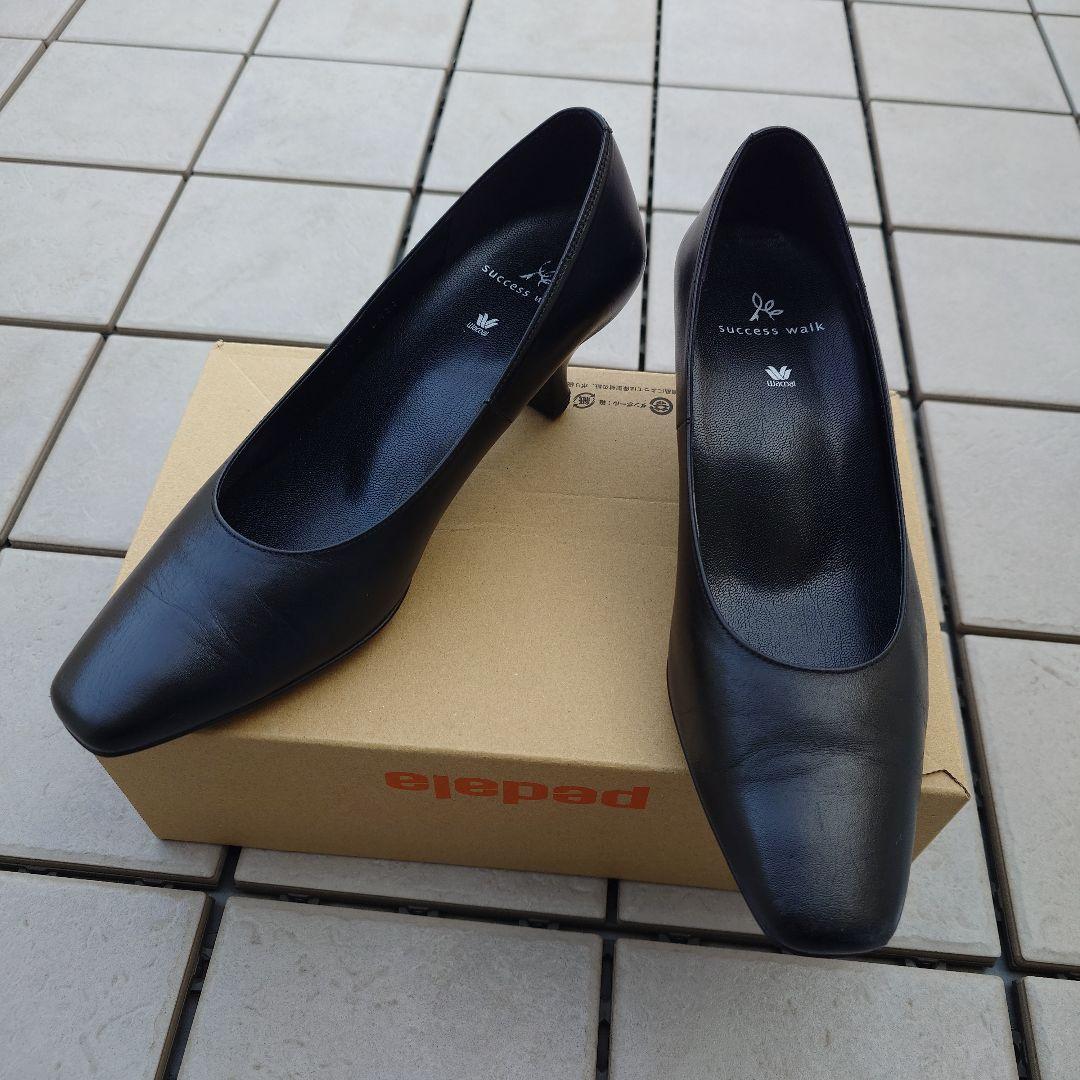 Wacoal success walk ブラックパンプス 23.5cm 3E - メルカリ