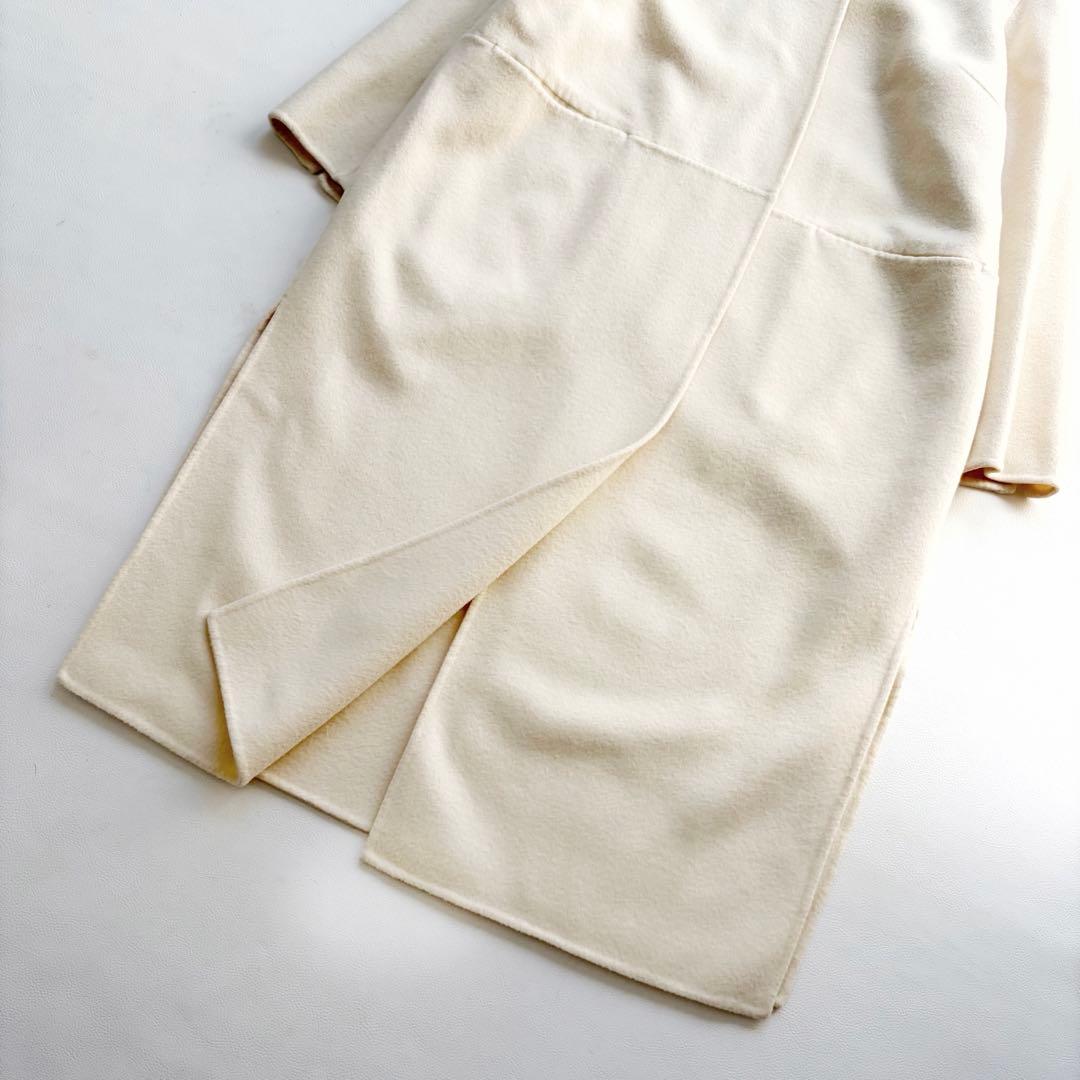 ドゥーズィエムクラス victorian リバーロングノーカラーコート 36