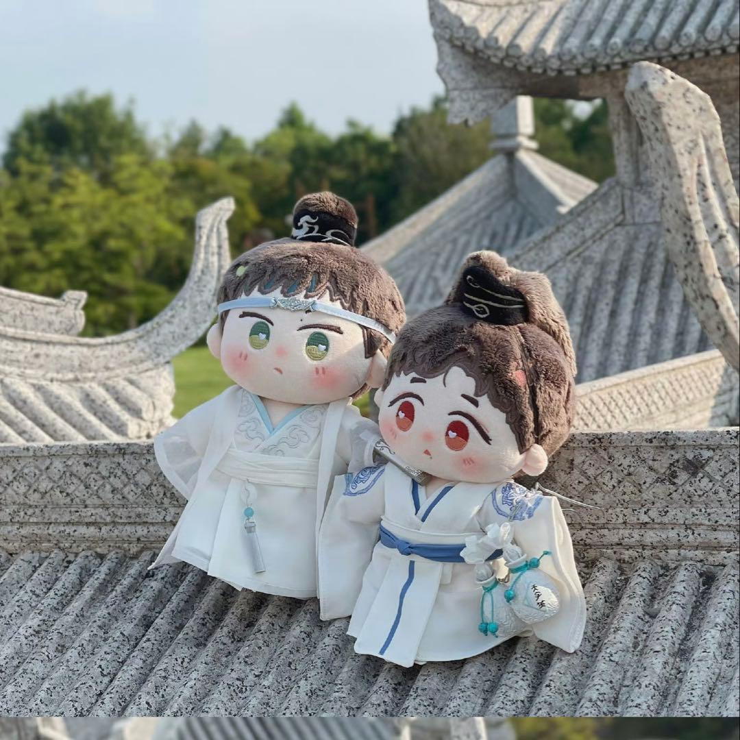 陳情令 王一博 イボ 肖戦 忘羡20cmぬいぐるみ服2点セット - メルカリ