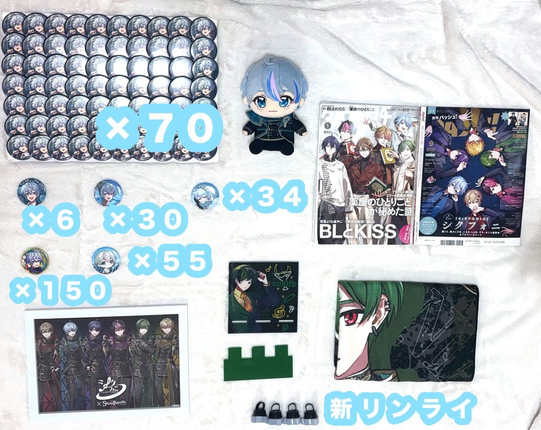 シクフォニ すち 雨乃こさめ 缶バッジ 缶バッチ グッズ トレカ ブロマイド