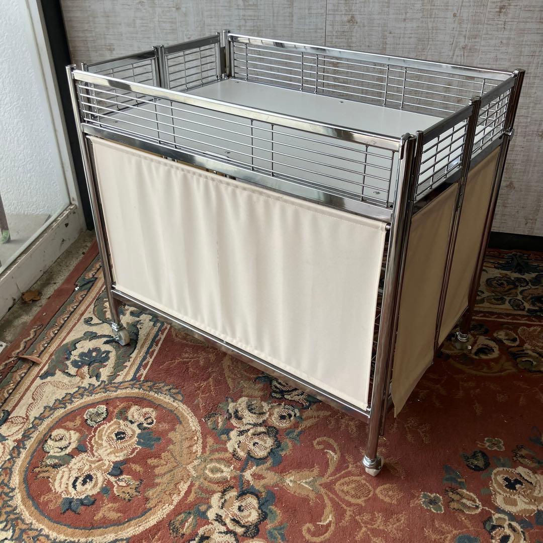 店舗什器 中折れ式ワゴン W900 店舗用品 陳列什器 販売ワゴン セールワゴン 友屋 中折れ式ワゴン ブラック W900 販売台 ワゴン 陳列台 商品台