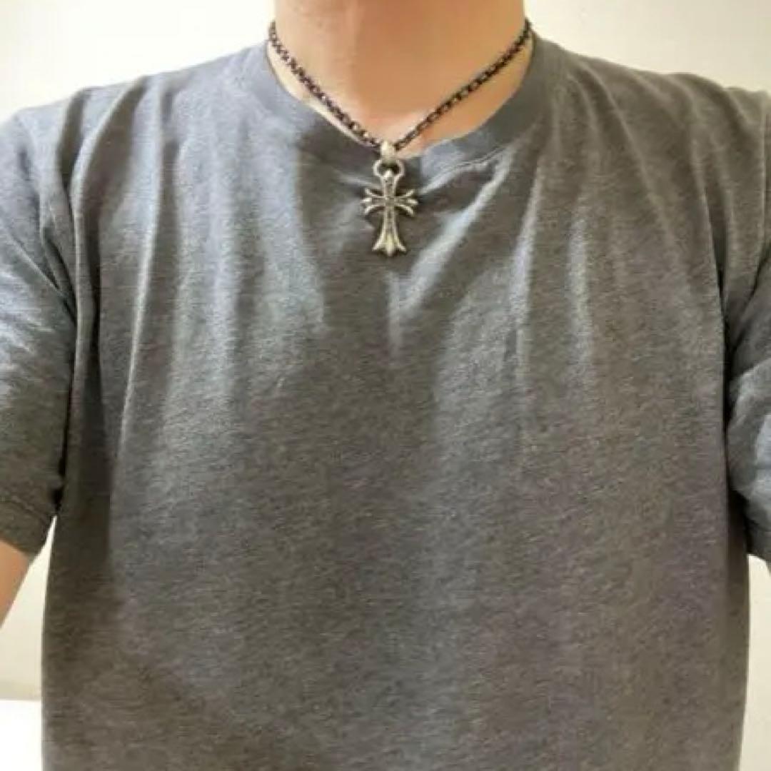 クロムハーツ スモール クロス ベイル付き ブラックダイヤ パヴェ