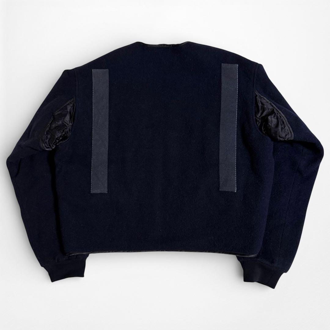 希少 90s エンポリオアルマーニ ウール ボア ボンバージャケット 短丈